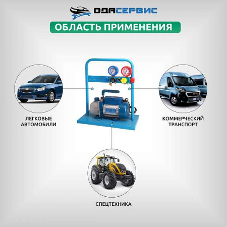 Комплект для заправки кондиционеров, standart ОДА Сервис AC-2024