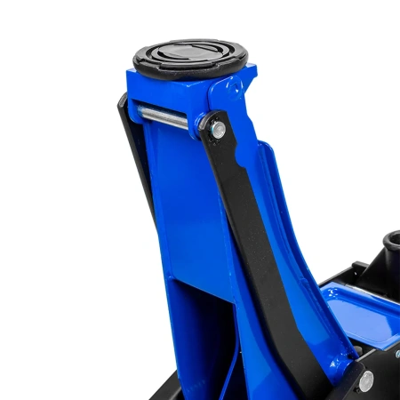 Домкрат подкатной гидравлический низкопрофильный двухпоршневой с резиновой накладкой 3т (h min 75мм, h max 505мм)