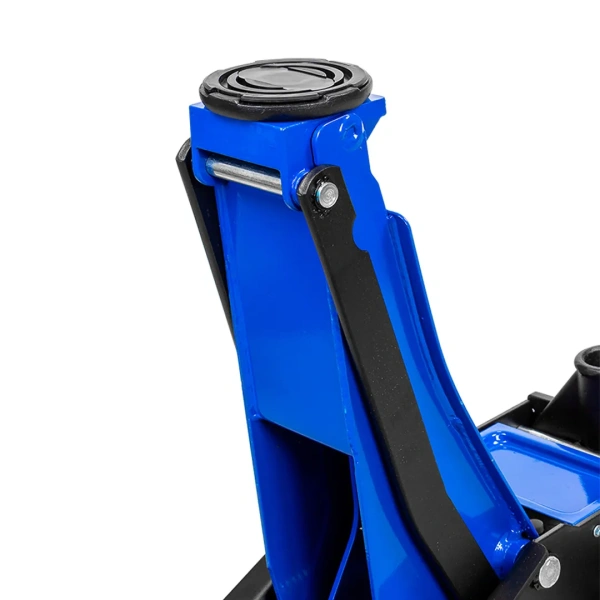 Домкрат подкатной гидравлический низкопрофильный двухпоршневой с резиновой накладкой 3т (h min 75мм, h max 505мм)