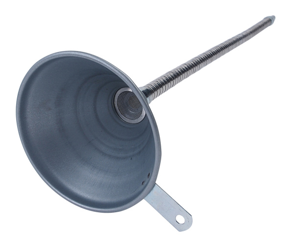 Воронка металлическая JTC 3109A (гибкий слив, 140 мм, V=0,8 л, L=630 мм)