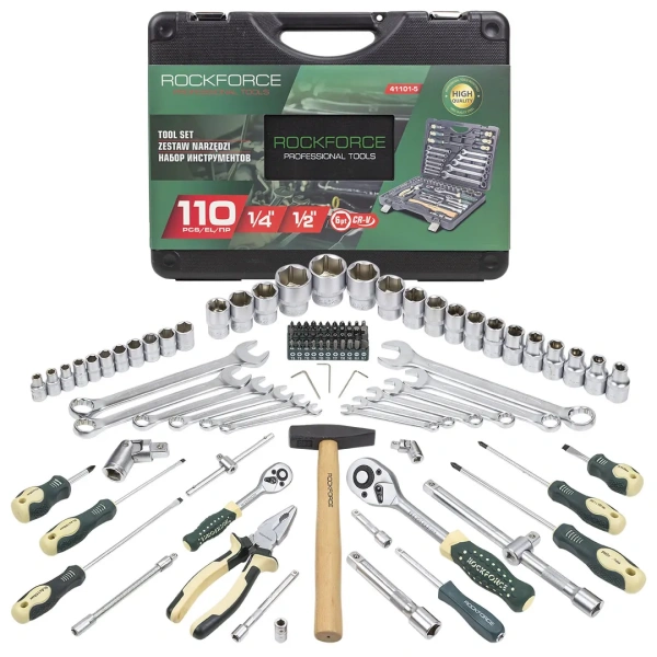 Набор инструментов 110пр.1/4''&1/2''(6-гран)(5-32мм)