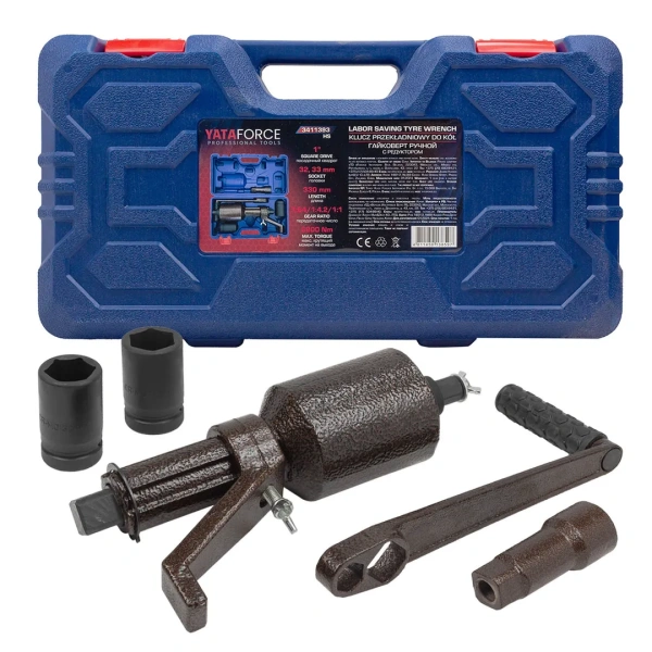 Гайковерт ручной с редуктором (Головки-32мм и 33мм, длина-330мм, передаточное число 1:1/1:4.2/1:64, 6800 Н/м)