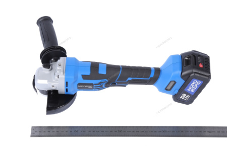 Угловая шлифмашина аккумуляторная NORDBERG NE308K (УШМ, диам. диска 125 мм, 20 В, 2 аккумулятора и зарядное устройство)