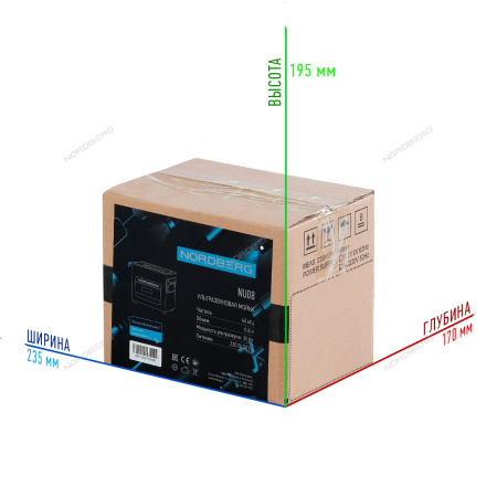 Ультразвуковая мойка NORDBERG NU08 (без подогрева, 0,7 л)