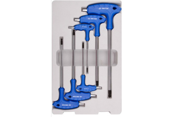 Набор Г-образных шестигранников 3-8 мм, 6 предметов KING TONY 22106MR