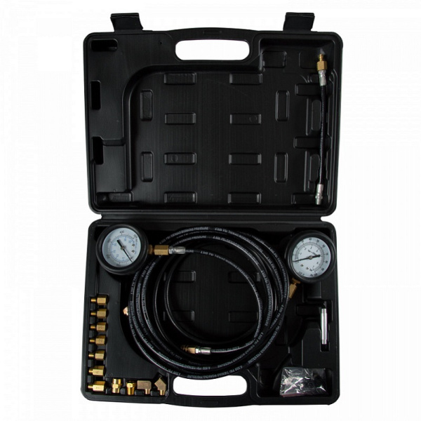 Манометр AFFIX AF12020023C для измерения давления масла, 2 манометра 7 и 35 бар, комплект адаптеров