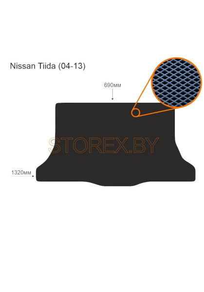 Nissan Tiida (04-13) Багажник copy