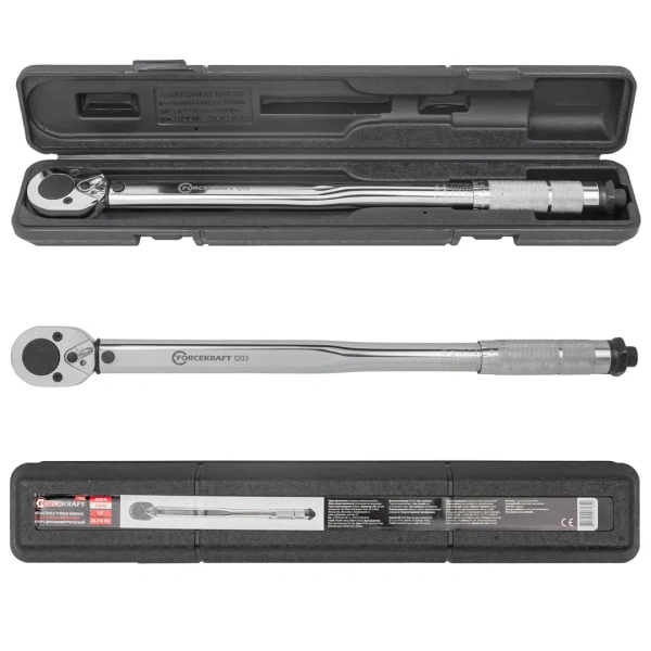 Ключ динамометрический щелчкового типа ''Profi''28-210Нм 1/2'',в пластиковом футляре (Taiwan)