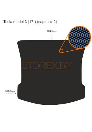 Tesla model 3 (17-) Багажник (вариант 2) copy