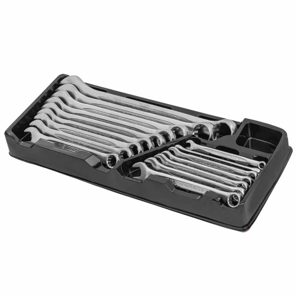 Набор ключей комбинированных 16пр.(6-19,22,24мм) в лотке