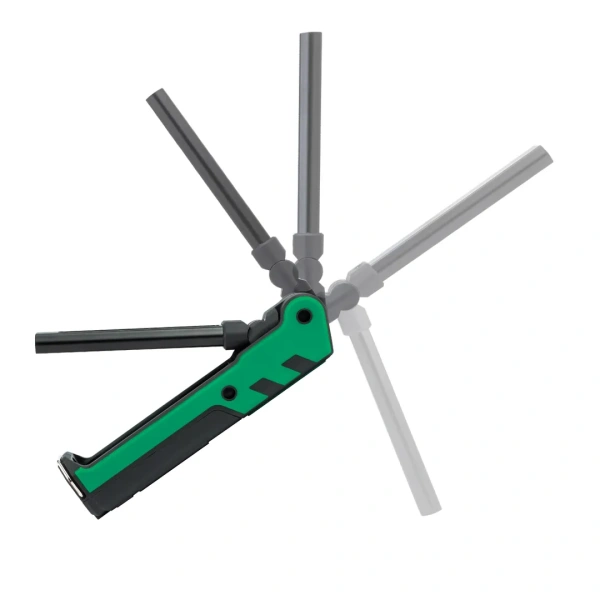 Лампа светодиодная аккумуляторная с магнитом(5W/3WCOB,150/360Lumen,3.7V,2000mAh,t зарядки 4ч,USB провод,защита гнезда зарядки,поворотная 270гр)