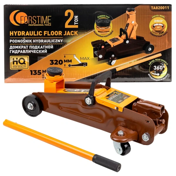 Домкрат подкатной гидравлический 2т (h min 135мм, h max 320мм)
