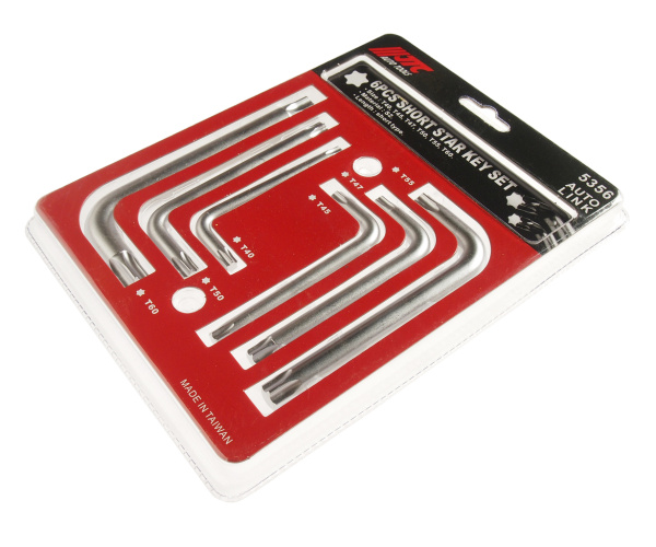 Набор ключей TORX T40-T60 Г-образных JTC 5356 (6 предметов)