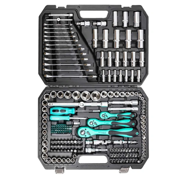 Набор инструментов 218пр. 1/4'',3/8'',1/2''(6гр.)(4-32мм)