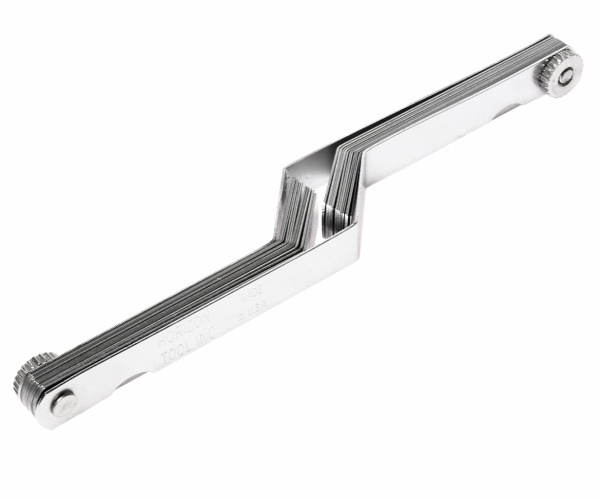 Набор щупов изогнутых для установки зазора JTC 4291 (0,127-0,762 мм, 0,005"-0,03", 26 шт.)