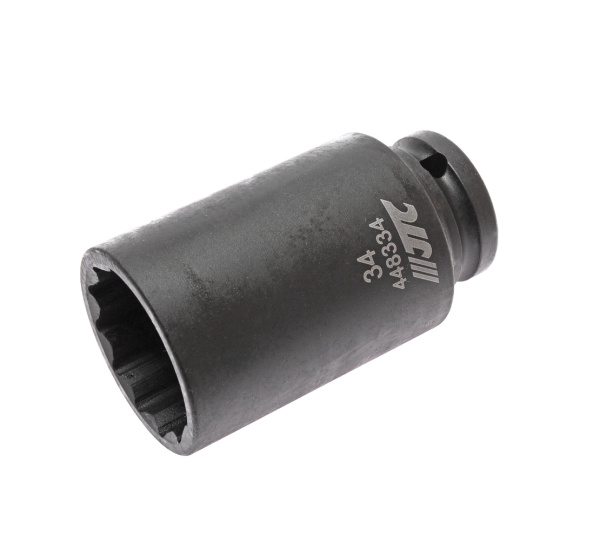 Головка торцевая 12-ти гранная ударная тонкостенная JTC 448334 (1/2", 34 мм, L=82 мм)