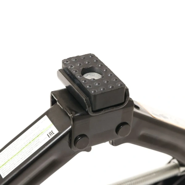 Домкрат механический ''ромб''1.2т с резиновой накладкой (h min 100мм, h max 350мм)