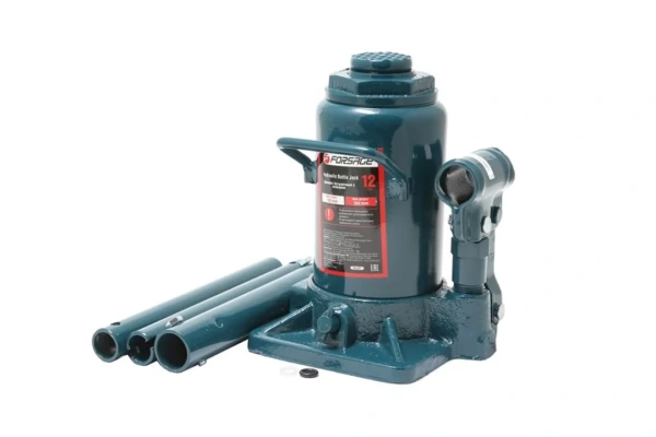 Домкрат бутылочный 12т низкопрофильный (h min - 190мм, h max - 350мм, ход штока - 90мм)