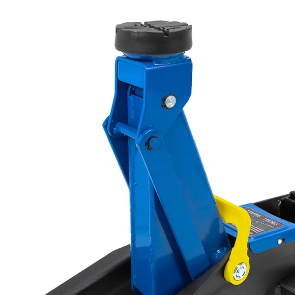 Домкрат подкатной гидравлический с резиновой накладкой 2т(h min 135мм, h max 385мм)