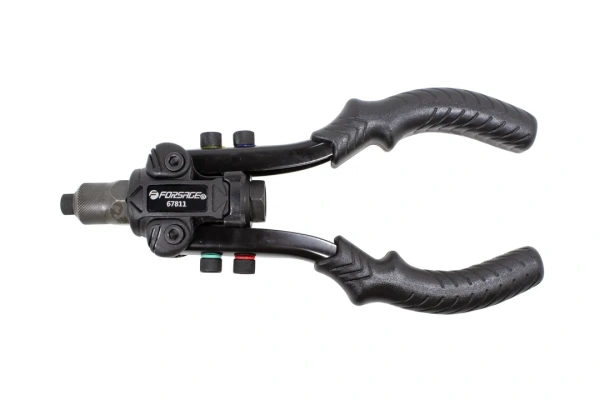 Заклепочник механический двуручный 2в1''Profi''(L-260мм, вытяжные:2.4, 3.2, 4.0, 4.8, 6.4мм, резьбовые заклепки:М3,М4,М5,М6,М8,М10), в кейсе