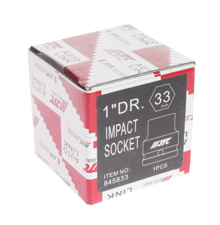 Головка торцевая ударная JTC 845833 (1", 33 мм, L=62 мм)