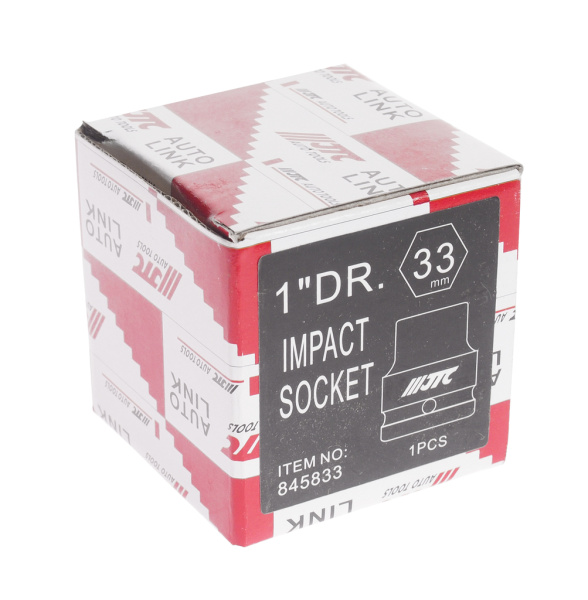 Головка торцевая ударная JTC 845833 (1", 33 мм, L=62 мм)