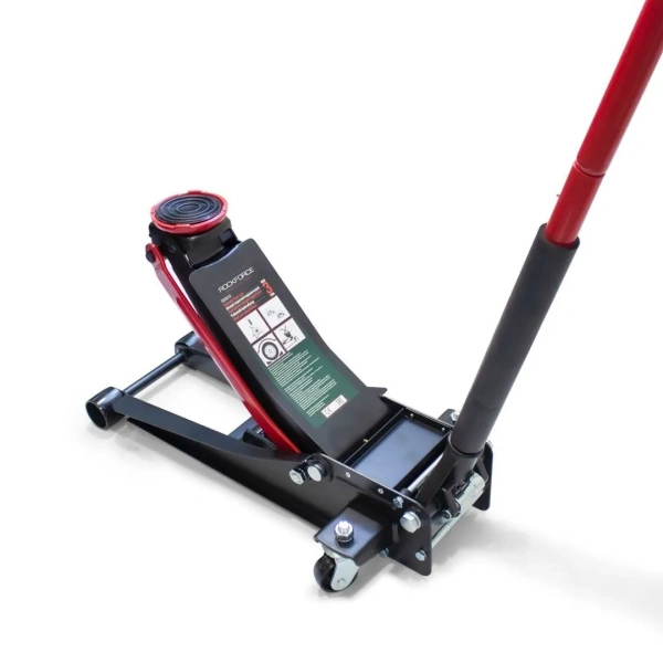 Домкрат подкатной гидравлический двухпоршневой, 3т