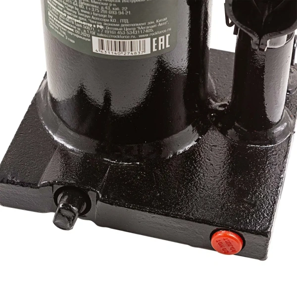 Домкрат бутылочный 4т с клапаном (высота подхвата-180, высота подъема-350мм)