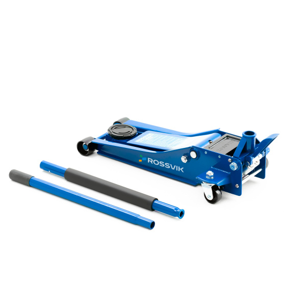 Домкрат подкатной ROSSVIK V3 LOW PROFILE TH32505B (с педалью, г/п 3,0 т, 75-505 мм)