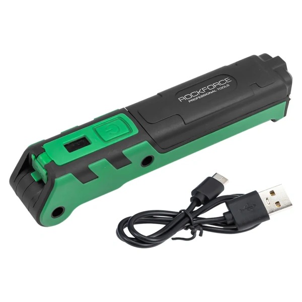 Лампа светодиодная аккумуляторная с магнитом(5W/3WCOB,150/360Lumen,3.7V,2000mAh,t зарядки 4ч,USB провод,защита гнезда зарядки,поворотная 270гр)