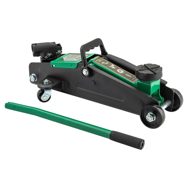 Домкрат подкатной гидравлический 2 т с вращающейся ручкой (h min 140мм, h max 340мм)