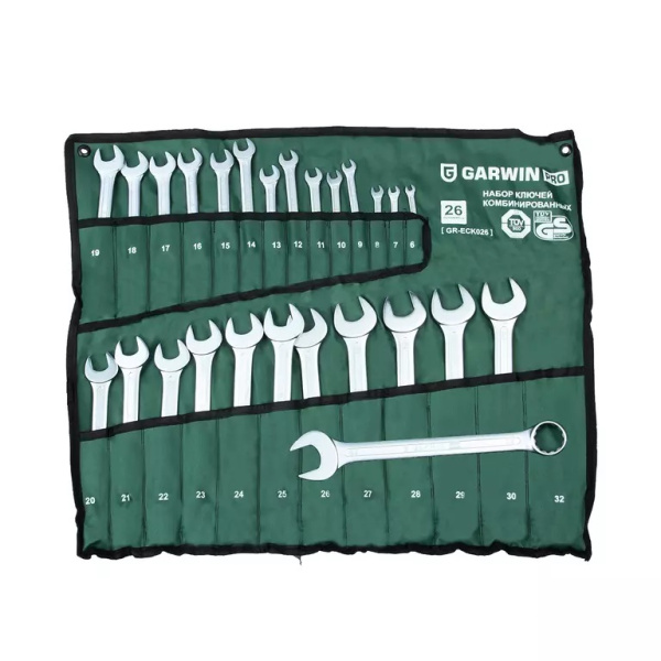 Набор ключей комбинированных GARWIN PRO GR-ECK026 (26 предметов, 6-32 мм)