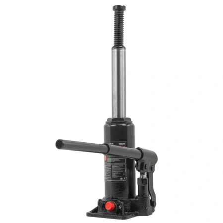 Домкрат бутылочный гидравлический 5т с клапаном (h min-195мм, h max-395мм), в кейсе
