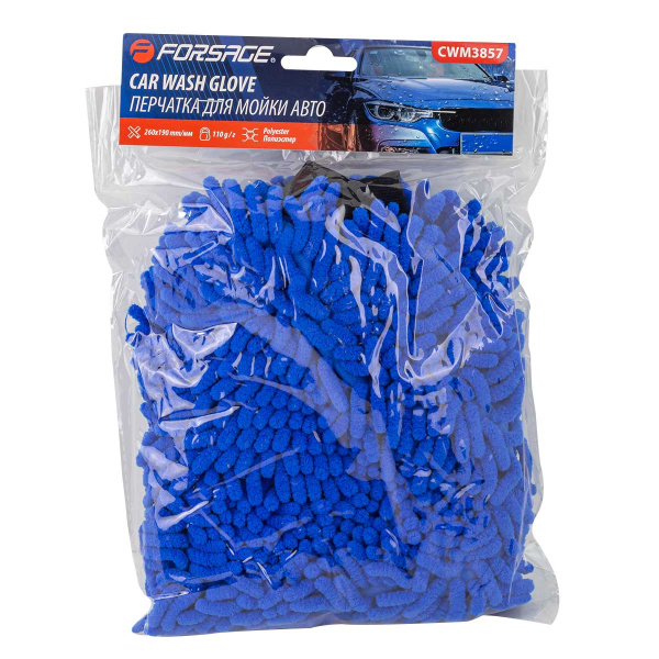 Перчатка для мойки автомобиля (260х190мм, полиэстер)