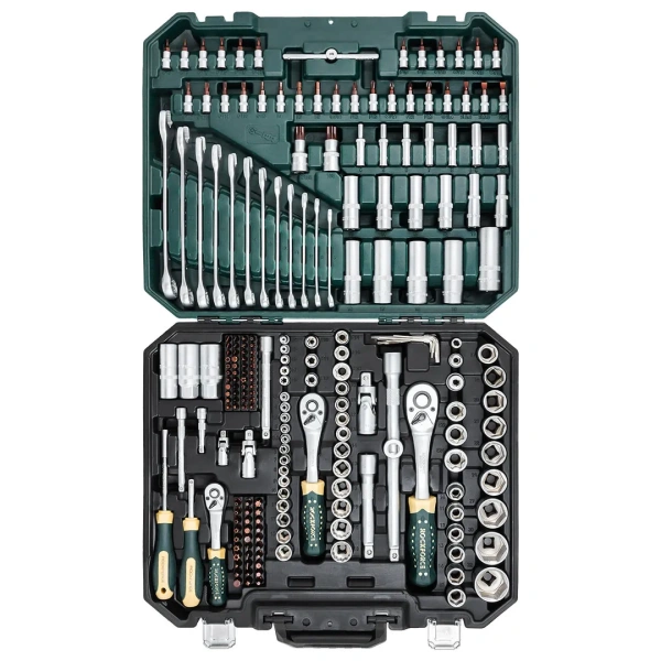 Набор инструментов 216пр. 1/4'', 3/8'', 1/2''(6гр.,12гр.)