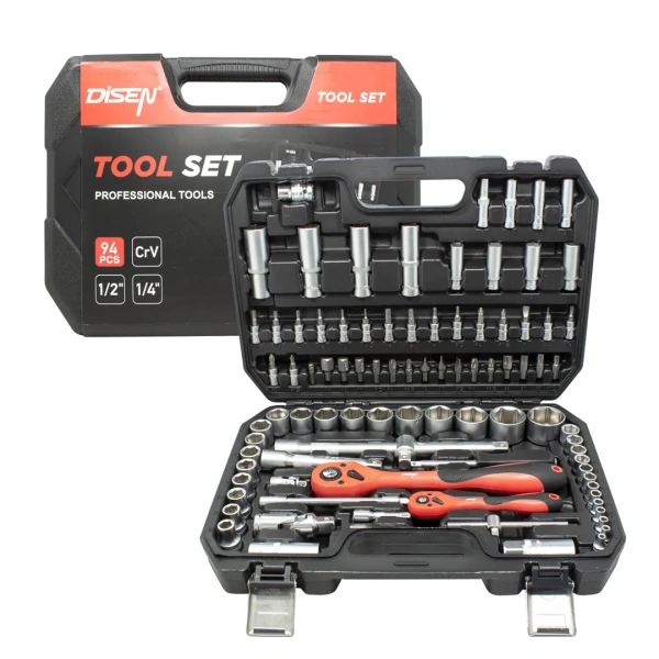 Набор инструментов 94пр.1/4''1/2''(6гр.)(4-32мм)