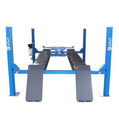 Подъемник четырехстоечный AE&T F4.5D-4 (4.5 т, с траверсой для сход-развала)