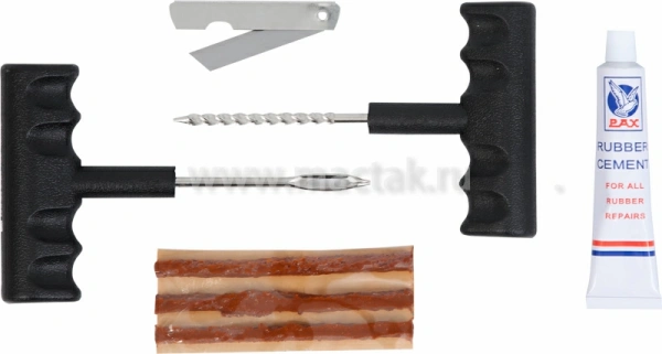 Набор для ремонта бескамерных шин, 6 предметов МАСТАК 109-40005