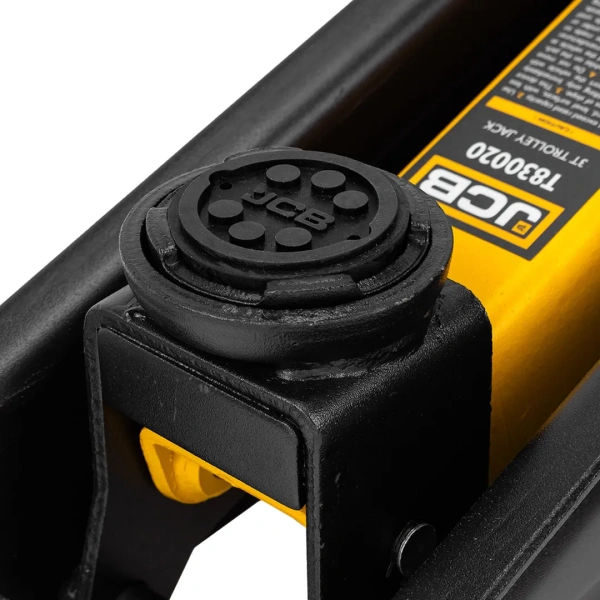 Домкрат подкатной гидравлический с резиновой накладкой 3т (h min 135мм, h max 400мм)