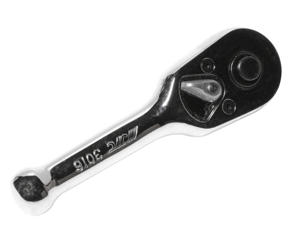 Трещотка укороченная с металлической рукояткой JTC 3016 (1/4", 45 зубьев, 89 мм)