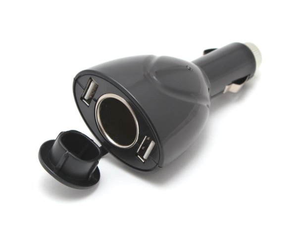 Разветвитель прикуривателя WF-0098 прикур.+2USB 12V