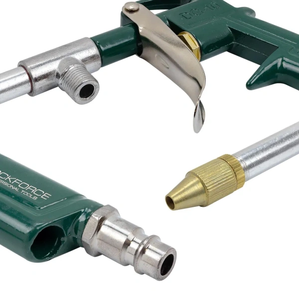 Пистолет пневматический для мойки деталей (насадка 230мм, раб.давл. 5 бар, расход воздуха 130л/мин, шланг для моющего средства 1м)