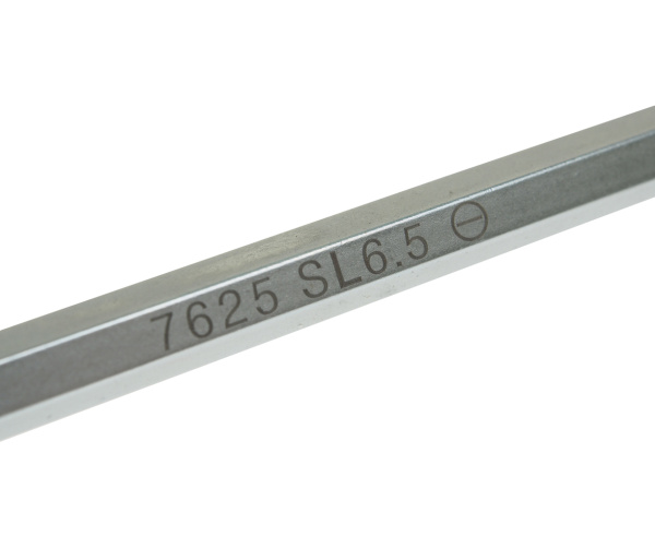 Отвертка шлицевая усиленная со сквозным стержнем JTC 7625 (SL 6,5х150 мм)