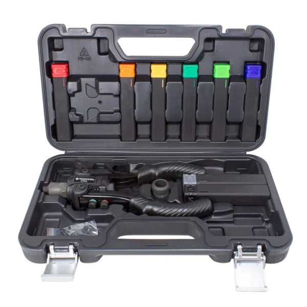 Заклепочник механический двуручный 2в1''Profi''(L-260мм, вытяжные:2.4, 3.2, 4.0, 4.8, 6.4мм, резьбовые заклепки:М3,М4,М5,М6,М8,М10), в кейсе