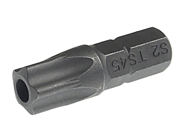 Бита TORX 5-ти гранная с отверстием JTC 1192545 (TS45Hх25 мм, 1/4")