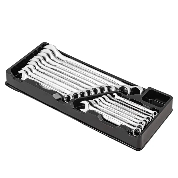 Набор ключей комбинированных 16пр.(6-19,22,24мм) в лотке