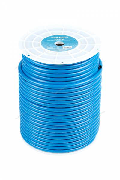 Шланг воздушный гибридный NORDBERG H1015RPVC (PVC Ø10х15мм, катушка 100 м)