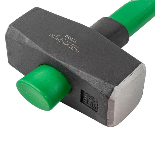 Кувалда с фиберглассовой ручкой и резиновой противоскользящей накладкой (5000г,L ручки-800мм)