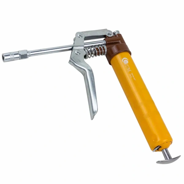 Шприц для нагнетания густой смазки ручной 120мл в комплекте с жестким(L-150мм) наконечником (''под тубу'')