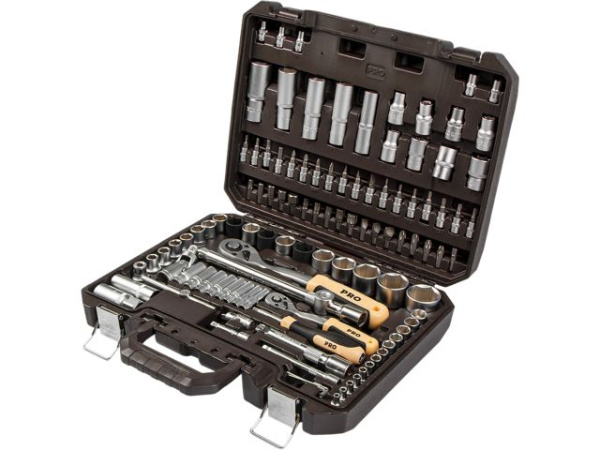 Набор головок и бит 110пр. 1/4",1/2" PRO STARTUL DAKAR (PRO-110DK)